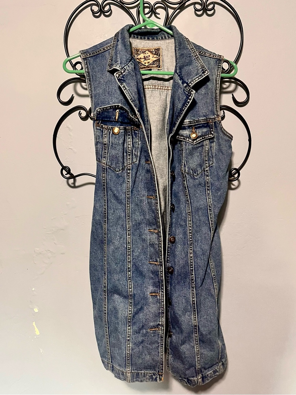 Express No. 4 Quality Light Blue Denim Button Down Dress